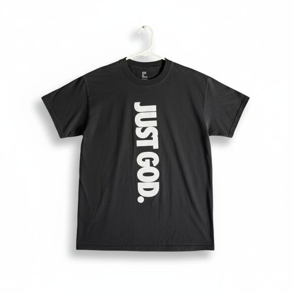 Just God Women’s Graphic T-Shirt Medium | God Is Dope Christian Tee - Picture 1 of 2